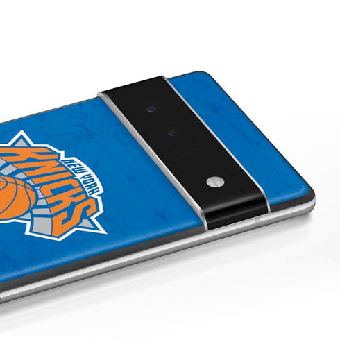NBA New York Knicks Distressed Google Pixel 6 Skin